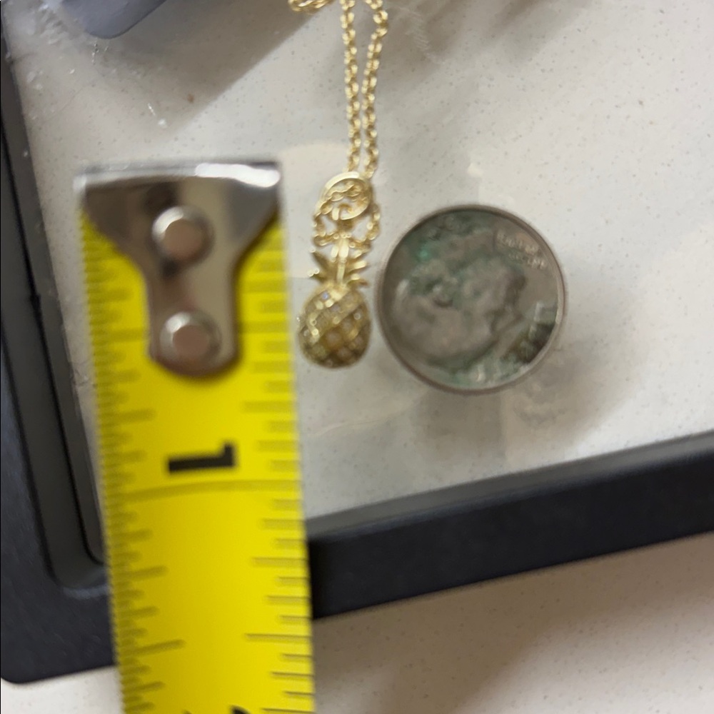 Pineapple Pendant Necklace in Gold - Picture 5 of 5